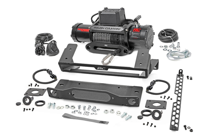 Rough Country High Winch Mount | All Models | 12000S | Ford Bronco 4WD (2021-2025)