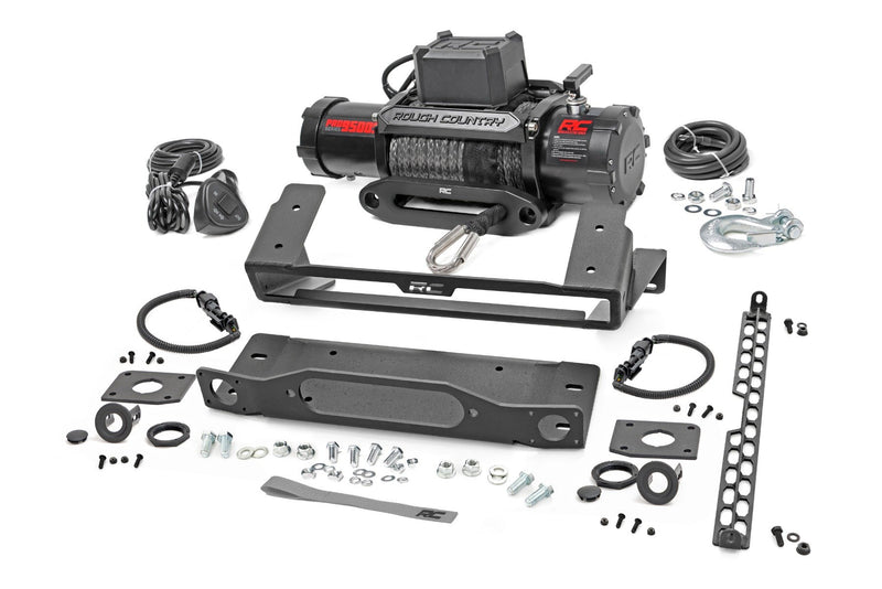 Rough Country High Winch Mount | All Models | 9500S | Ford Bronco 4WD (2021-2025)
