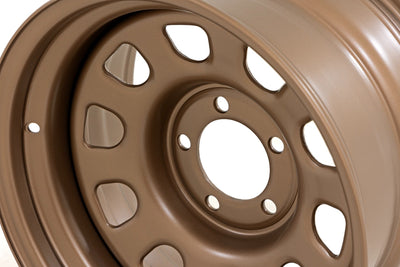 Rough Country Steel Wheel | Bronze | 15x10 | 5x4.5 | 3.30 Bore | -39