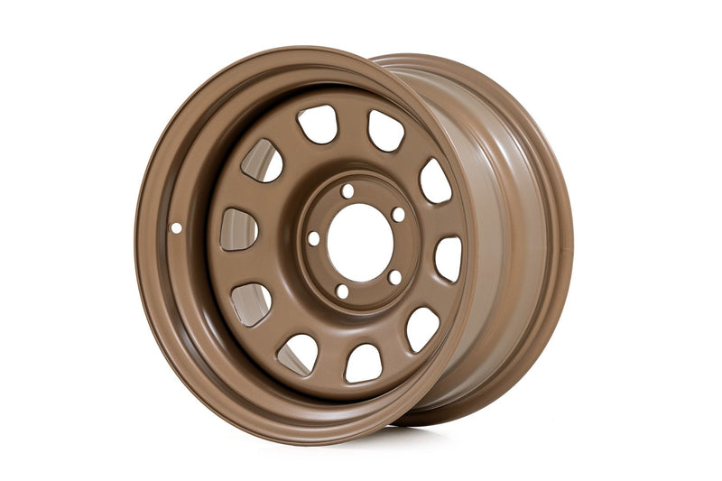 Rough Country Steel Wheel | Bronze | 15x10 | 5x4.5 | 3.30 Bore | -39