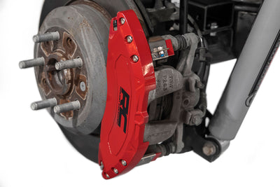 Rough Country Caliper Covers | Rear | Red | Jeep Wrangler JK/Wrangler Unlimited  (2007-2018)