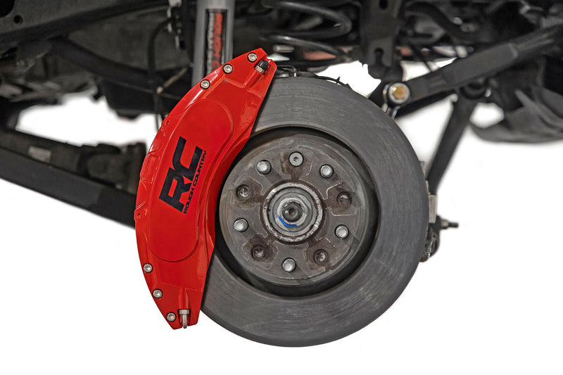 Rough Country Caliper Covers | Rear | Red | Non-Sport | Jeep Wrangler JL (18-25)/Wrangler Unlimited (18-25)