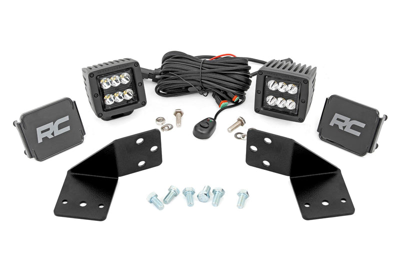 LED Light Kit | Rear Mount | 2" Black Pair | CFMOTO UFORCE 1000