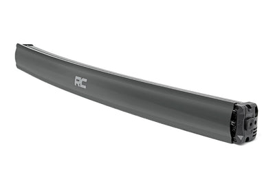 Rough Country 30 Inch Black Series LED Light Bar | Curved | Dual Row | Cool White DRL