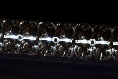 Rough Country 30 Inch Chrome Series LED Light Bar | Curved | Dual Row | Cool White DRL