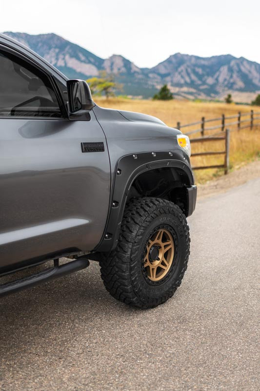 Rough Country Fender Flares | Defender | 218 Midnight Black Metallic | Toyota Tundra (14-21)