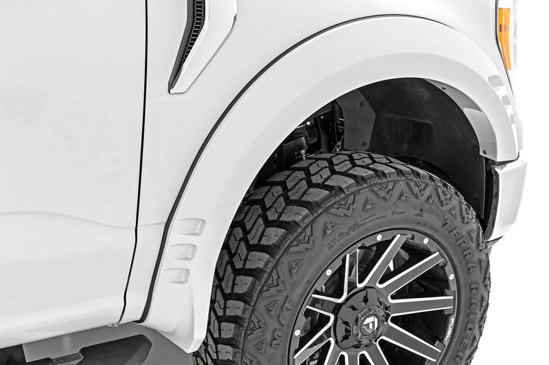 Rough Country Fender Flares | SF1 | TQ Smoked Quartz | Ford F-150 2WD/4WD (2021-2025)