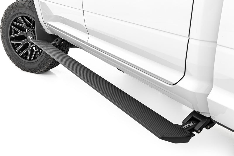 Rough Country Power Running Boards | Dual Electric Motor | Quad Cab | Ram 2500/3500 (10-25)