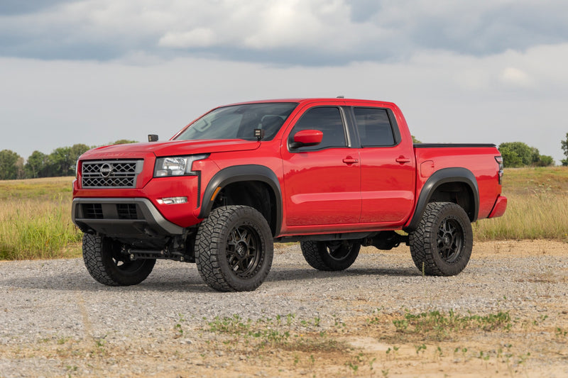 Rough Country Fender Flares | Sport | QAK Glacier White | Nissan Frontier 2WD/4WD (22-25)