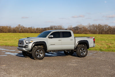 Rough Country Pocket Fender Flares | 8W7 Blue Crush | Toyota Tacoma 2WD/4WD (2016-2023)