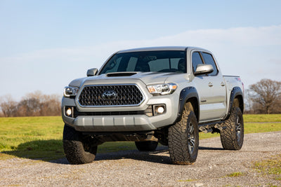 Rough Country Pocket Fender Flares | 8W2 Cavalry Blue | Toyota Tacoma 2WD/4WD (2016-2023)