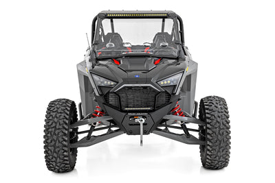 30" Single Row Light Mount | Front | Black Series | White DRL | Polaris RZR Turbo R