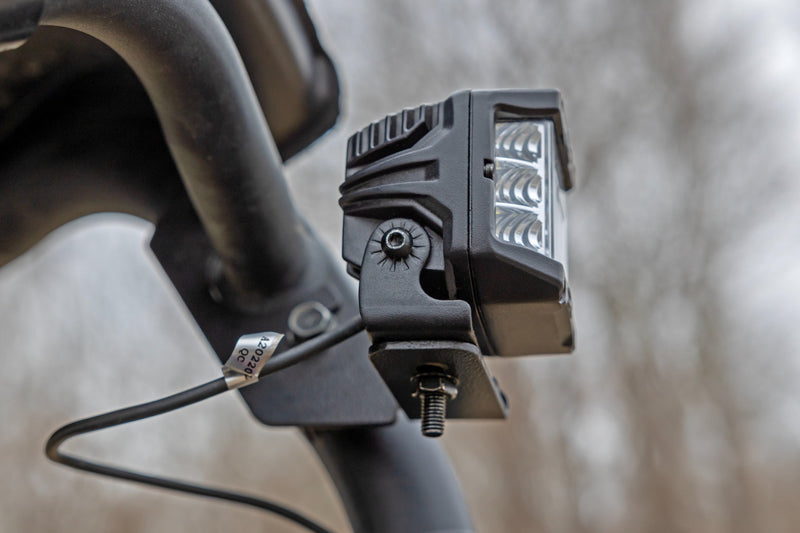 Rough Country LED Light | Rear Mount | 2" Black Pair | Spot | Kawasaki Teryx 4 1000/Teryx 800