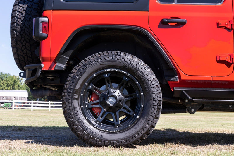 Rough Country Caliper Covers | Rear | Red | Jeep Wrangler JK/Wrangler Unlimited  (2007-2018)