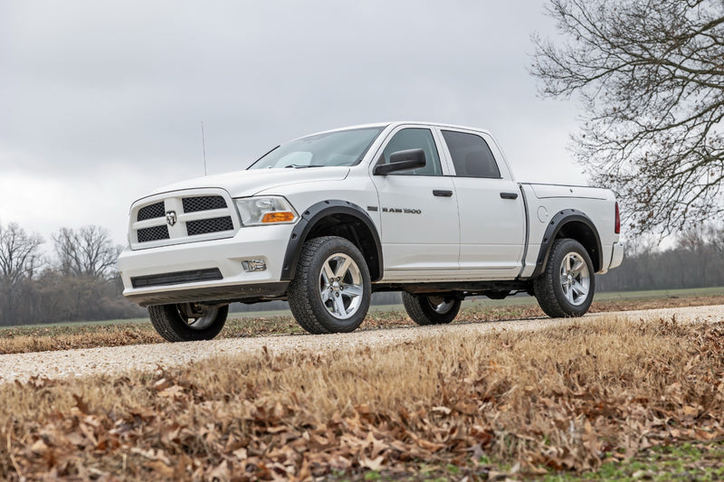 Rough Country Pocket Fender Flares | PS2 Bright Silver Metallic | Ram 1500 2WD/4WD (2009-2018 & Classic)