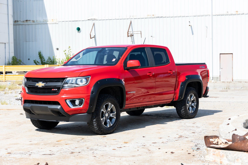 Rough Country Pocket Fender Flares | GAN Silver Ice | Chevy Colorado 2WD/4WD (2015-2022)