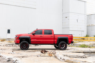 Rough Country Fender Flares | Defender l 5'9" Bed  | G7C Red Hot | Chevy Silverado 1500 (14-18 & Classic)
