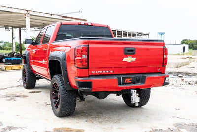 Rough Country Fender Flares | Defender l 5'9" Bed  | G7C Red Hot | Chevy Silverado 1500 (14-18 & Classic)