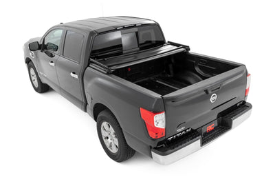 Soft Tri-Fold Bed Cover | 5'7" Bed | Nissan Titan 2WD/4WD (2017-2024)
