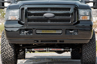 LED Light Kit | Bumper Mount | 20" Black Dual Row | White DRL | Ford F-250/F-350 Super Duty (05-07)
