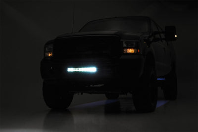 LED Light Kit | Bumper Mount | 20" Black Dual Row | Amber DRL | Ford F-250/F-350 Super Duty (05-07)