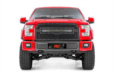 Mesh Grille | 30" Dual Row LED | Black | Ford F-150 2WD/4WD (2015-2017)