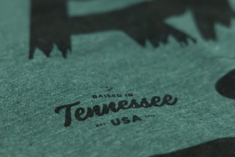 Rough Country T-Shirt | RC Mountains | Forest Green | 2XL