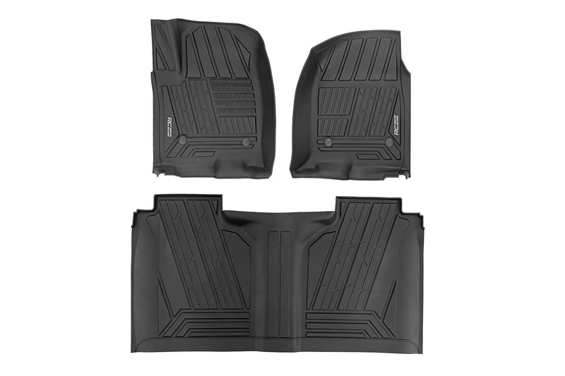 Flex-Fit Floor Mats | FR & RR | FR Bucket | Crew | Chevy/GMC 1500/2500HD/3500HD (19-26 & Classic)