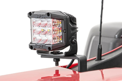 LED Light Kit | Ditch Mount | 2" Black Pair | Flood | Chevy Silverado 1500 (19-26)