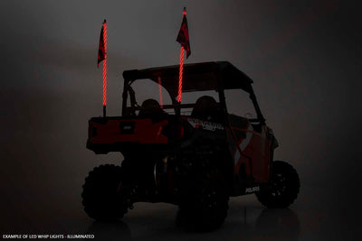 Whip Mount | Cage | 4' Multl-Color LED Whip Pair | Polaris RZR XP 1000