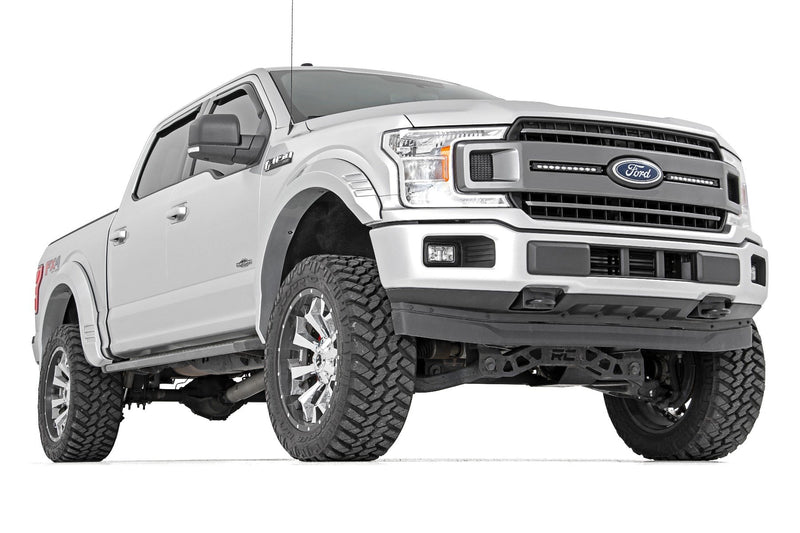 Rough Country Fender Flares | SF1 | Z1 Oxford White | Ford F-150 2WD/4WD (2018-2020)