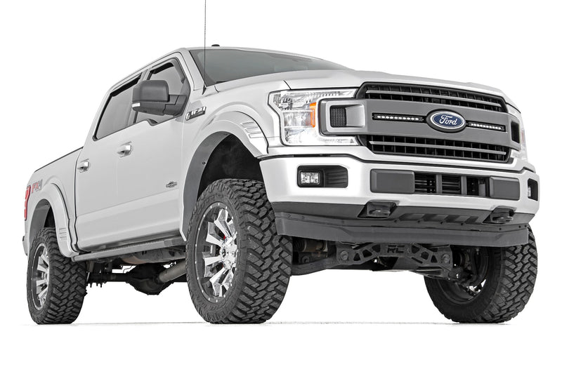 Rough Country Fender Flares | SF1 | YZ Oxford White | Ford F-150 2WD/4WD (2018-2020)