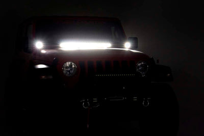 LED Light Kit | Cowl Mount | 2" Black Pair | White DRL | Jeep Gladiator JT/Wrangler JL (18-25)