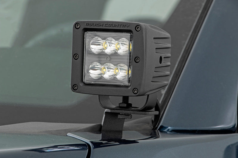 LED Light Kit | Ditch Mount | 2" Black Pair | Spot | Ford F-150 (15-25)/F-150 Lightning (22-25)