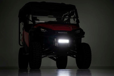 LED Light Kit | Bumper Mount | 10" Black Slimline Pair | Honda Pioneer 1000