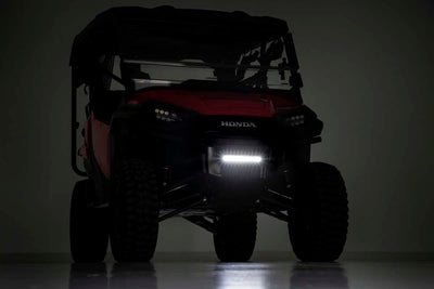 LED Light Kit | Bumper Mount | 10" Black Slimline | Honda Pioneer 1000