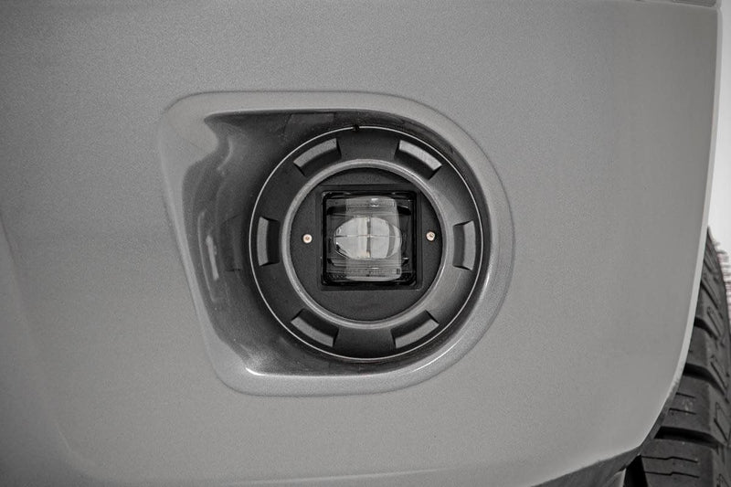 Rough Country 2 Inch Black Series LED Light Pods | SAE Fog | Pair