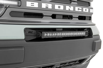 Rough Country 20 Inch Black Series LED Light Bar | Single Row | Cool White DRL