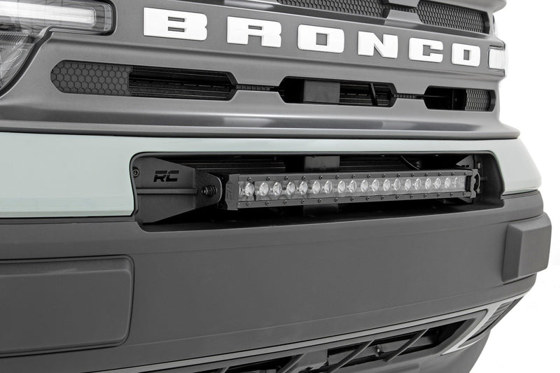 Rough Country 20 Inch Black Series LED Light Bar | Single Row | Cool White DRL