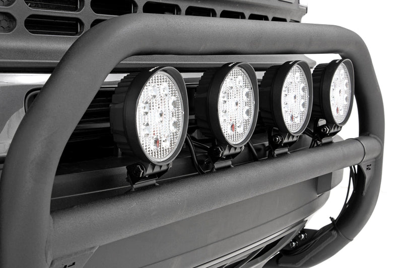 Rough Country 4 Inch Chrome Series LED Light | Round | Pair
