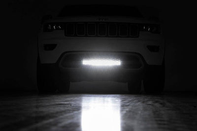 LED Light Kit | Bumper Mount | 20" Black Dual Row| Amber DRL | Jeep Grand Cherokee WK2 (11-20)