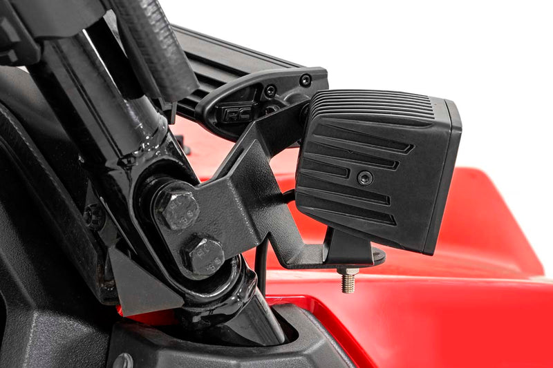 LED Light Kit | Cage Mount | 2" Black Pair | Amber DRL | Honda Pioneer 1000/Pioneer 1000-6