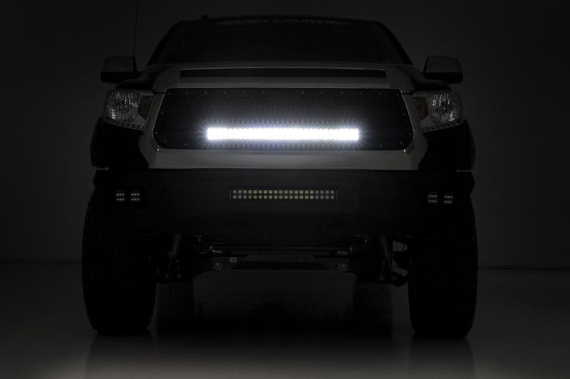Mesh Grille | 30" Dual Row LED | Black | Toyota Tundra 2WD/4WD (2014-2017)