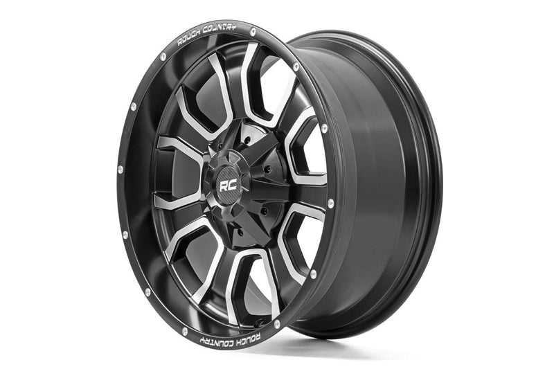 Rough Country Rough Country 93 Series Wheel | One-Piece | Matte Black | 20x10 | 8x6.5 | -18mm