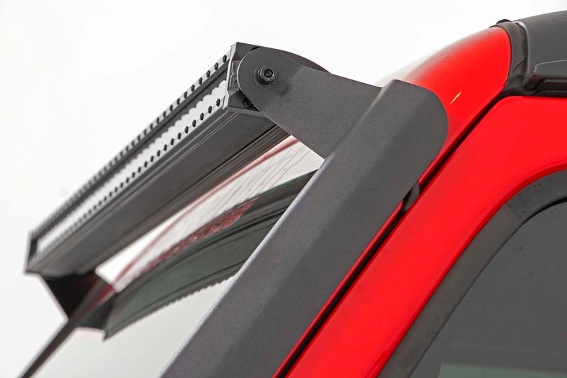 LED Light Kit | Windshield Mount | 50" BLK Dual Row | Jeep Gladiator JT/Wrangler JL (18-25)