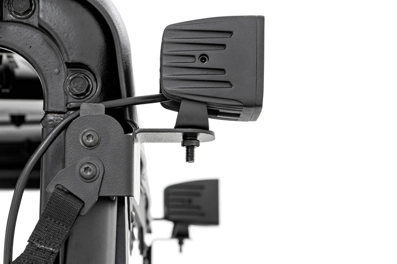 LED Light Kit | Rear Mount | 2" Black Pair | Spot | Polaris Ranger XP 1000