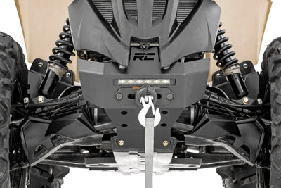 Rough Country Winch Bumper | 4500-Lb Winch | Black Series LED | 6" Light | Can-Am Renegade 1000/Renegade 500