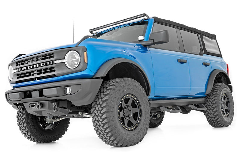 Rough Country SRX2 Adjustable Aluminum Step | Ford Bronco 4WD (2021-2025)