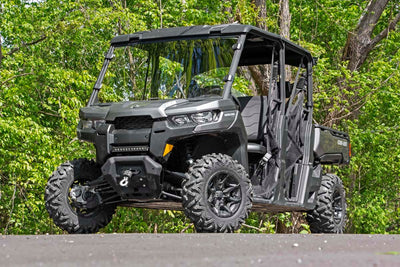 Rough Country Full Windshield | Scratch Resistant | Can-Am Defender HD 8/HD 9/HD 10
