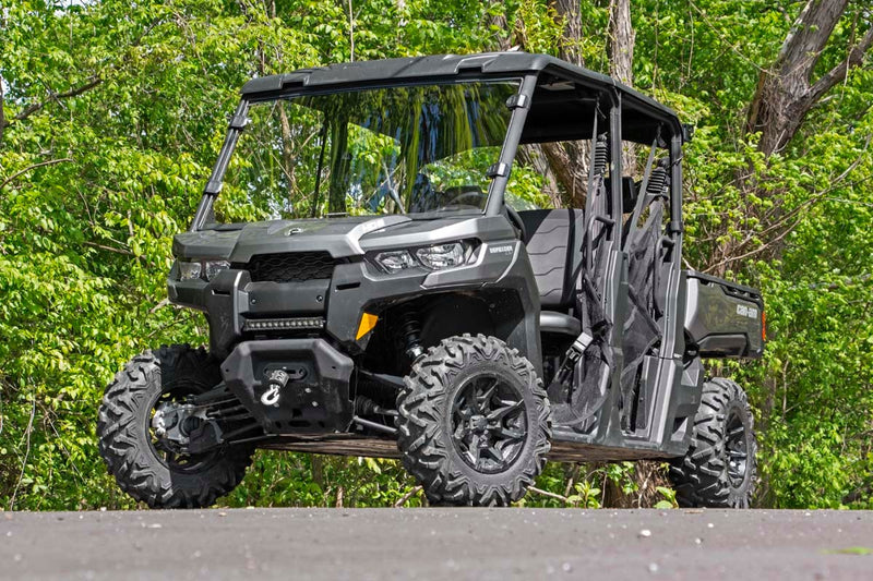 Rough Country Full Windshield | Scratch Resistant | Can-Am Defender HD 8/HD 9/HD 10